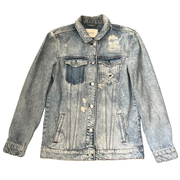 Maison Scotch Elongated Trucker Jacket Size 1/US Small - Picture 7 of 15